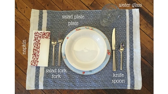 lunch table setting