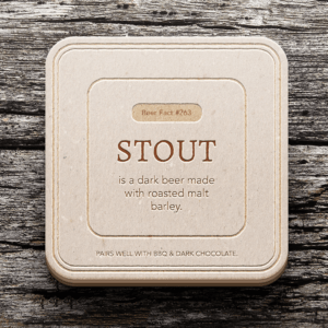clever coaster designs - beer facts